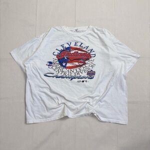 Vintage 1996 Majestic Cleveland Indians ALCS Champions tee